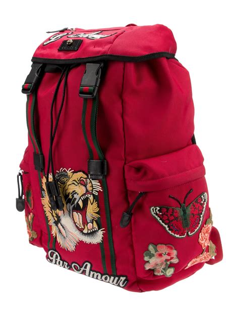 Gucci L'Aveugle Par Amour Tiger Tech Backpack 